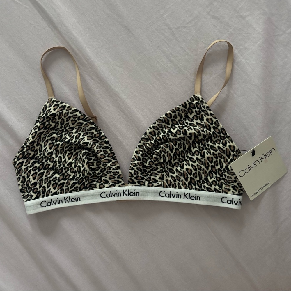 Leopard Print Calvin Klein Bralette